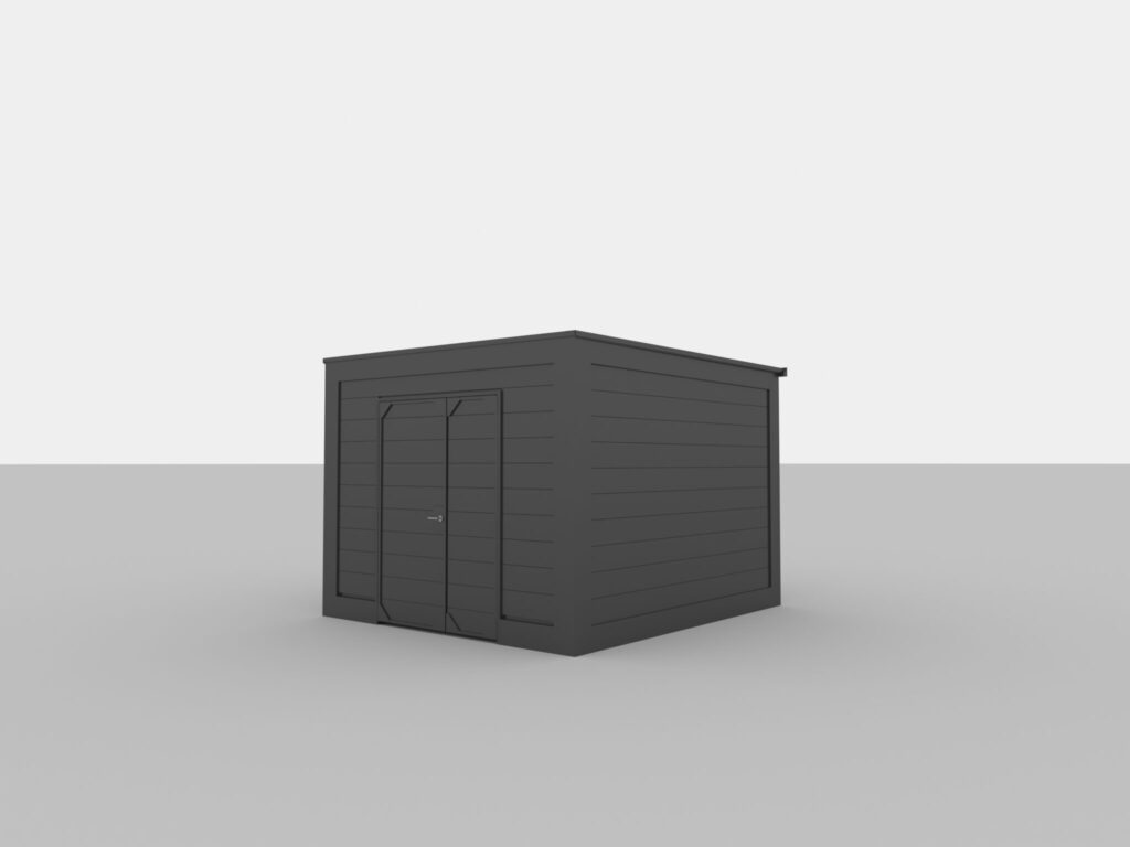 Allview Carporte CUBIC skur 3D